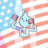 MEdude on 4th of July, Independence day stickers