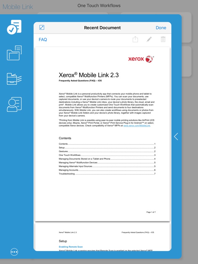 xerox iphone print app