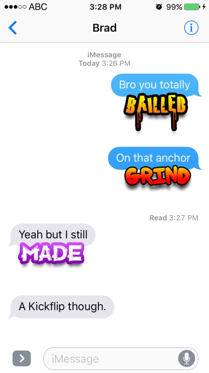 Skater Words - Text Stickers For Sk8rs
