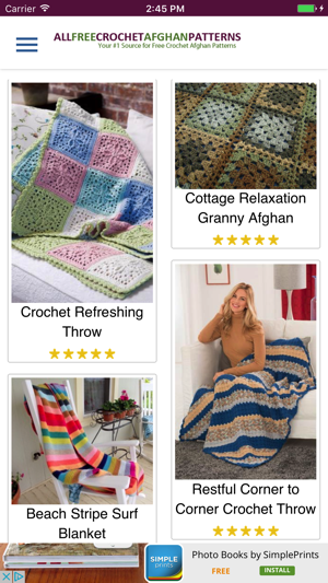 AllFreeCrochetAfghanPatterns(圖1)-速報App