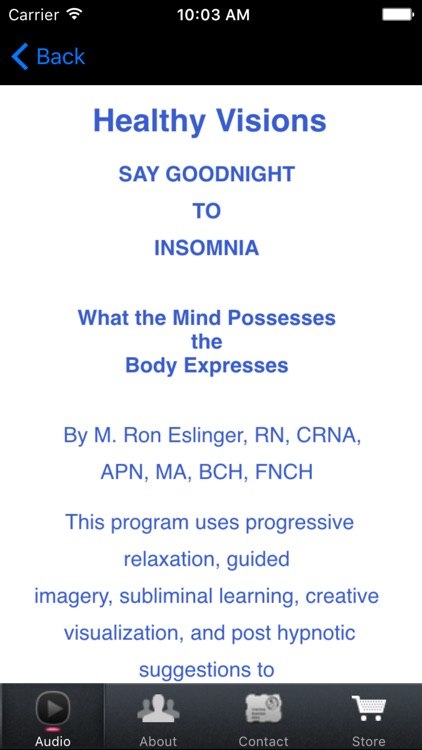 Say Good Night to Insomnia