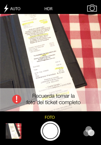Ticket Factura - náhled