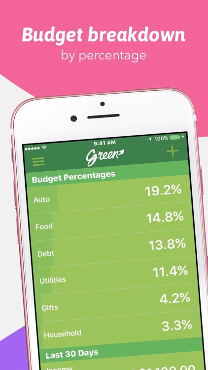 Green: Budget App with Balance Forecasting screenshot-4