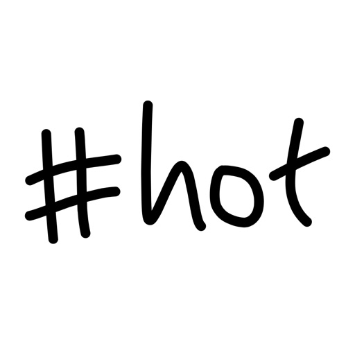 Hashtag sticker - text emoji stickers for iMessage