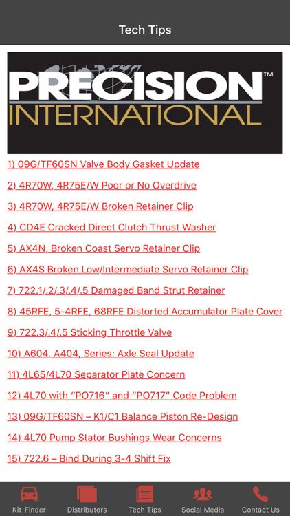 Precision International Kit Finder screenshot-3
