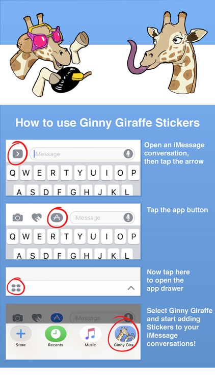 Ginny Giraffe: Animal Sticker Pack
