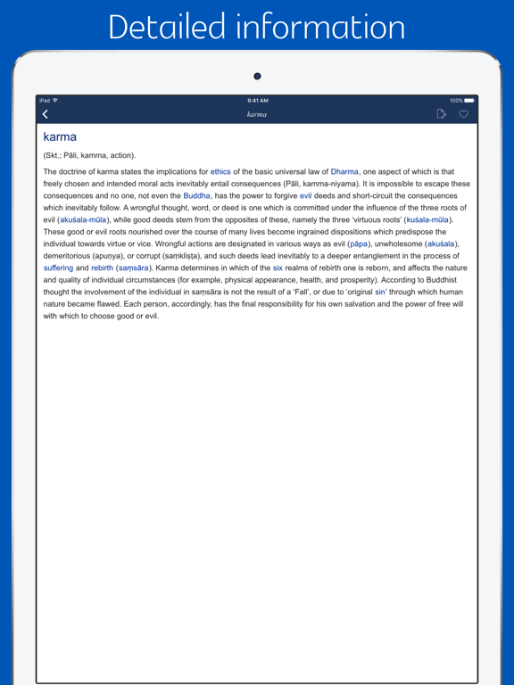Screenshot #5 pour Buddhism Dictionary - combined version