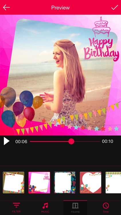 Birthday Movie Maker with Music screenshot-3