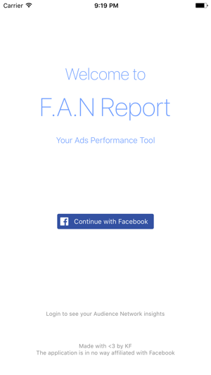 F.A.N Report - Audience Network Performa