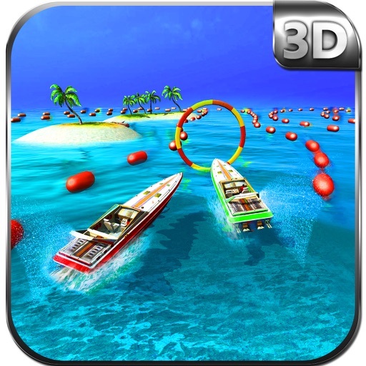 Speed Boat Racing Mania & Fast River Sports Sim Icon