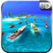Start water surfing on xtreme trail on power-boat simulator
