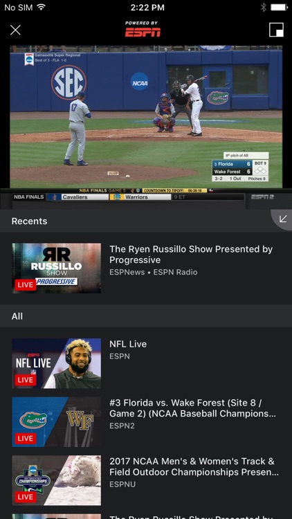 ESPN: Watch Live Sports and Scores