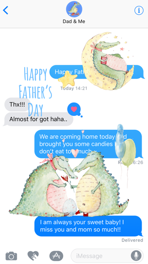 Dad & Me - Father’s Day Watercolor Stickers(圖3)-速報App