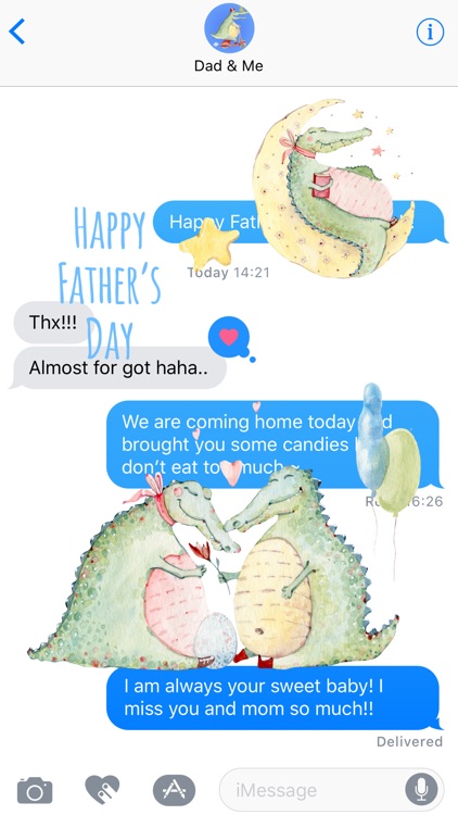 Dad & Me - Father’s Day Watercolor Stickers