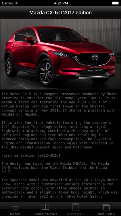 Specs for Mazda CX-5 II 2017 edition screenshot-3