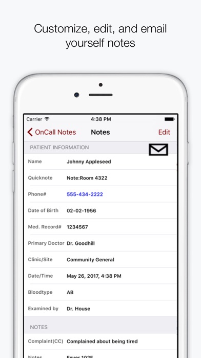 On Call Notes (Doctor's Patient Tracker) Screenshot 3