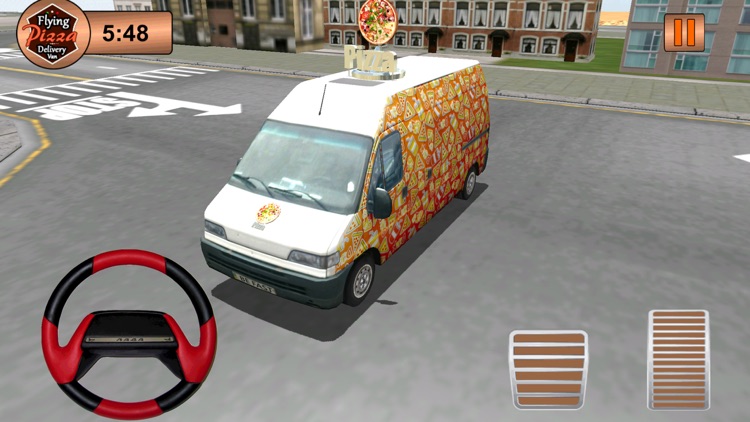 Flying Pizza Delivery Van – Ultimate Driving Fun screenshot-3