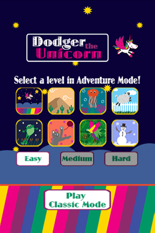 Dodger the Unicorn - Flappy Adventure screenshot 2