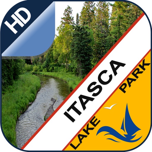 Itasca offline GPS chart for lake and park trails icon