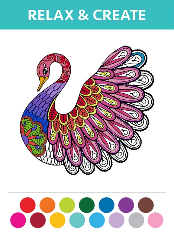 Animal Coloring Book for Adults - Color Therapyのおすすめ画像2