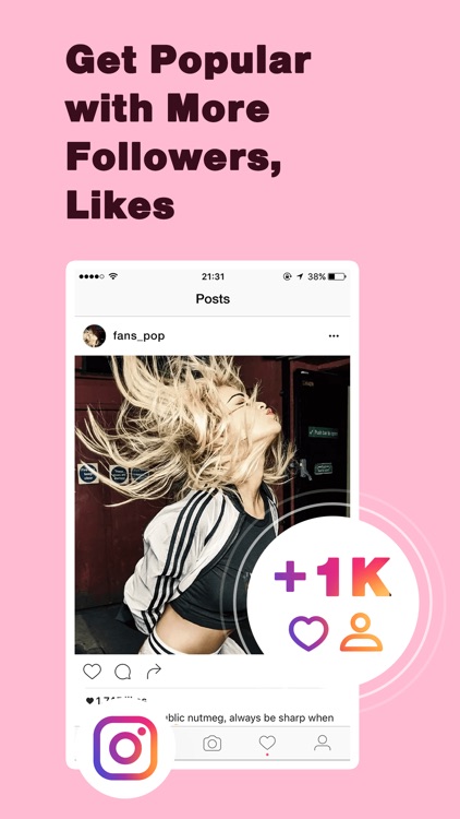 Social Rocket for Instagram - Get Followers Report