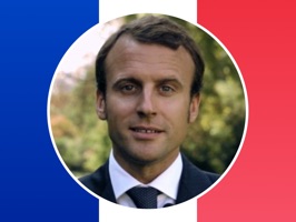 Macron Président 2017-2022 Stickers autocollants