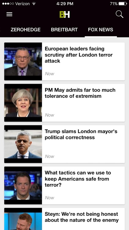 Breitbart + ZeroHedge + Drudge Report + Fox News screenshot-3