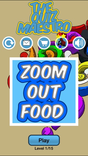 Zoom Out Food Game Quiz Maestro