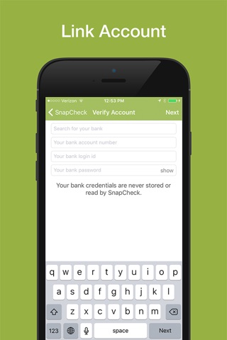 SnapCheck - paperless checks screenshot 2