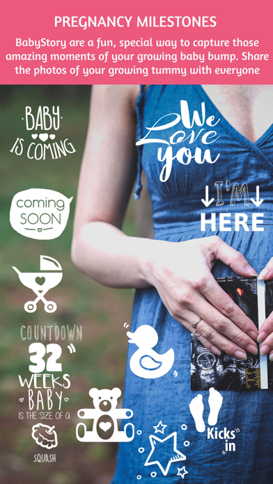 BabyStory - baby & pregnancy milestone stickers Screenshot 2