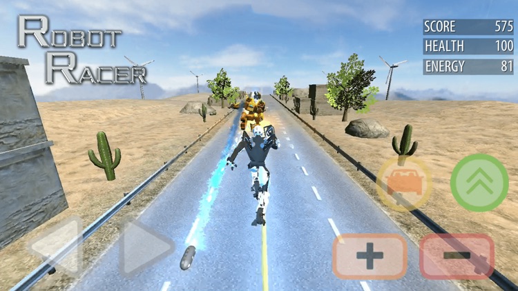 Robot Racer : Endless Mecha Fighting on Highway screenshot-0