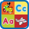 Kids Learning ABCs Flash Card with Transportation