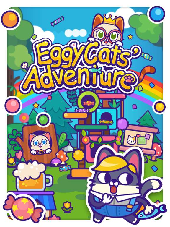 Eggy Cats' Adventureのおすすめ画像1