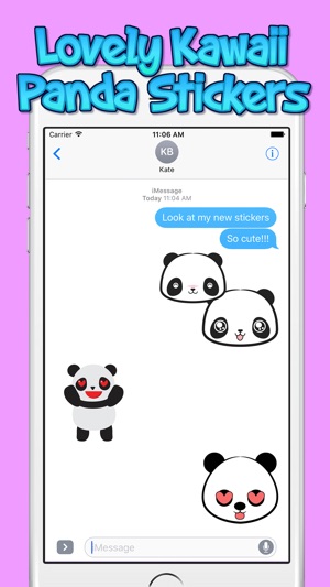 Lovely Kawaii Panda Stickers(圖3)-速報App