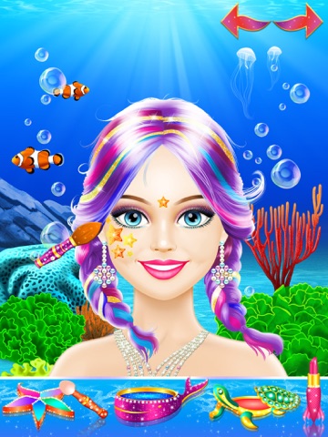 Magic Mermaid: Girls Makeup & Dress Up Salon Games screenshot 3