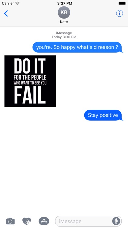 Motivational Sticker for iMessage