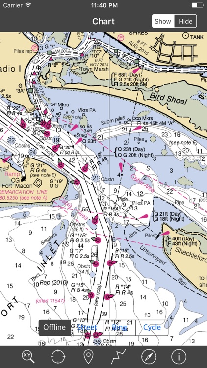 North Carolina & South Carolina – Raster Nautical