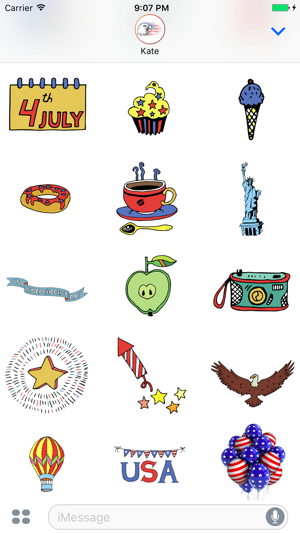 Happy 4th of July Stickers for Day celebration!(圖5)-速報App