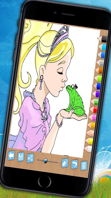 How to cancel & delete Paint and color princesses - Educational game from iphone & ipad 4