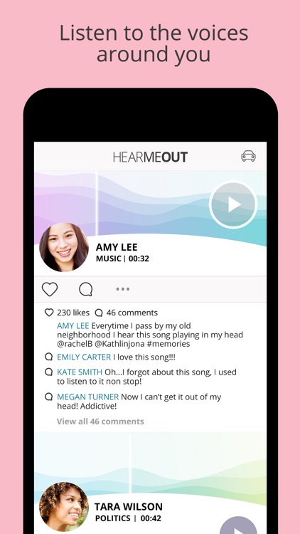 HearMeOut-Voice Social Network. Share your voice!