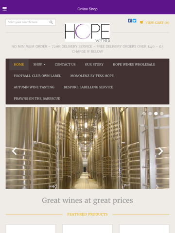 HOPE wines Shop screenshot 2