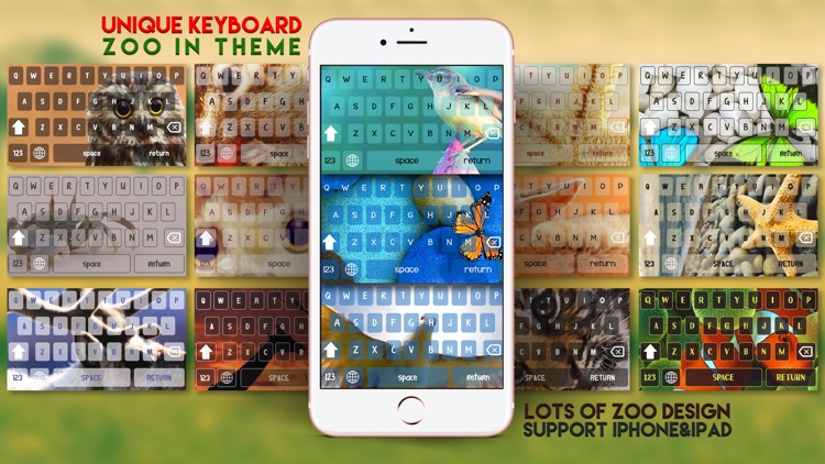 Animals Keyboard at The Zoo Wallpaper Themes