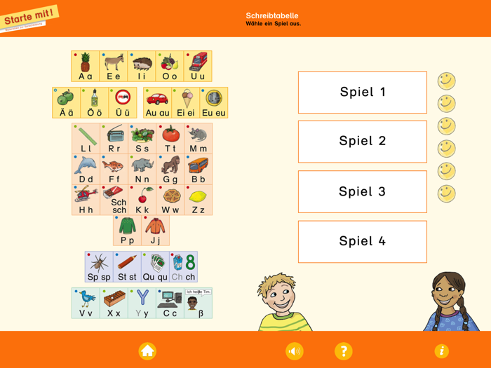 Starte mit Buchstaben-App