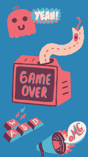 Game Over - Retro Game Stickers For Gamers(圖1)-速報App