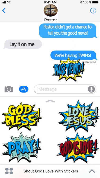 Shout Gods Love With Stickers