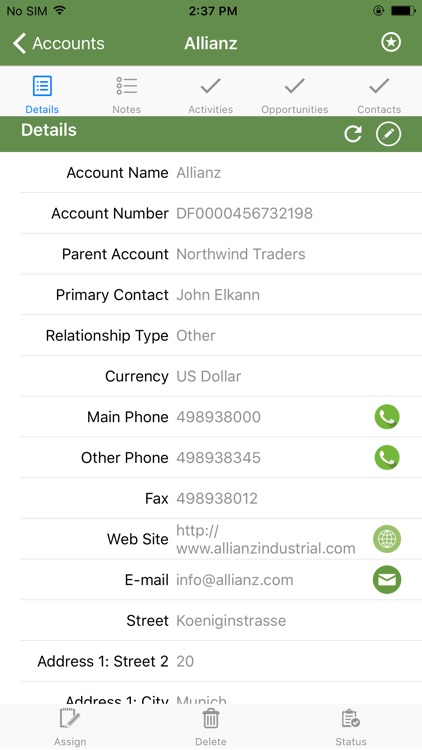 Mobile CRM+ for MS Dynamics CRM Online screenshot-3