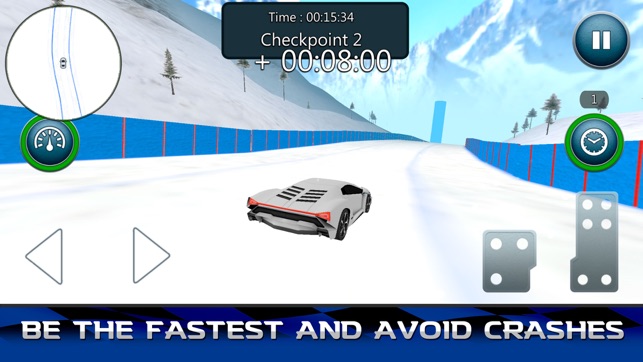 Snow Glide Car Driver(圖2)-速報App