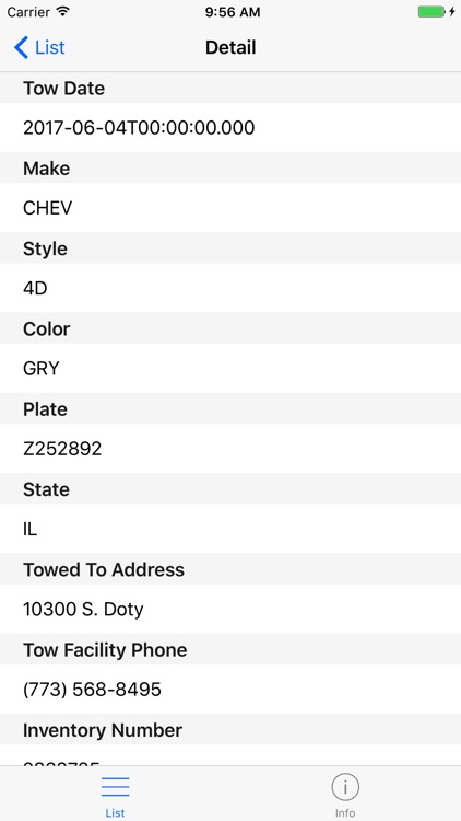 Chicago Towed Vehicles - Search Through Towed Cars screenshot-4