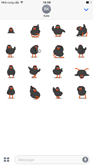 Black Chicken - Animated Stickers And Emoticons(圖2)-速報App