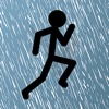 Running Man in the Rain